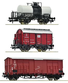 ROCO 6600229 - 3ER SET GUTERZUG FS