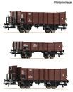ROCO 6600250 - 3ER SET OFFENE GUTERWAGEN