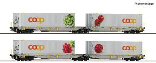 ROCO 6600322 - 2ER SET DOPPELTASCHENWAGE