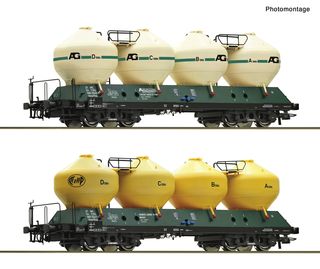 ROCO 6600236 - 2ER SET SILOWAGEN RAJ CSD