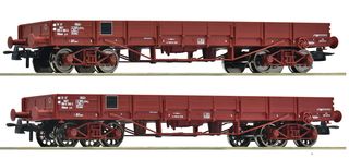 ROCO 6600224 - 2ER SET NIEDERBORDWAGEN S