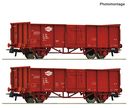 ROCO 6600301 - 2ER SET OFFENE GUTERWAGEN