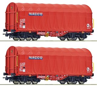 ROCO 6600226 - 2ER SET SCHIEBEPLANENWAGE