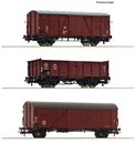 ROCO 6600273 - 3ER SET GUTERWAGEN PKP