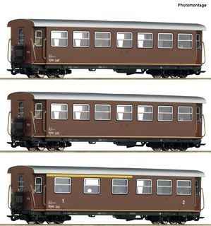 ROCO 6240007 - 3ER SET PERSONENWAGEN OBB