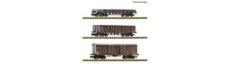 FLEISCHMANN 6660167 - 3ER SET GUTERWAGEN SNCF