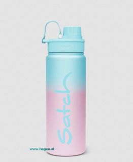 satch Edelstahl Trinkflasche Light Blue Graffiti