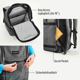 eoto Rucksack Easy27 - Wein Rot