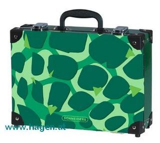 Handarbeitskoffer Dino Dance green