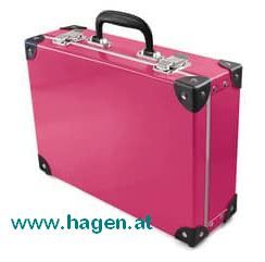 Handarbeitskoffer Unicolor pink - UNICOLOR