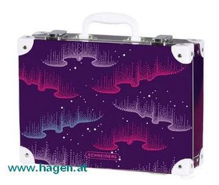 Handarbeitskoffer Wavy Dots violet