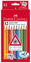 Farbstiftetui 12ST sort. - FABER CASTELL  Jumbo Grip