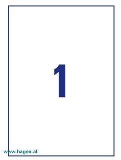 FOLIENETIKETTEN 210X297 T - AVERY ZWECKFORM L7567-25