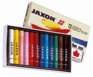 lpastellkreide 12ST sortiert - JAXON  wasserfest