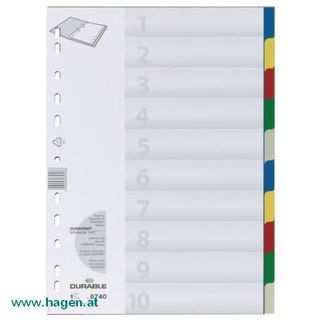 Farbregister A4 10tlg. - DURABLE 6740 27