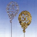 Jubil�umszahl gold 75er - D9 cm