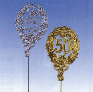 JUBILUMSZAHL SILBER 25 - DEKORATIV 95/D13,5CM