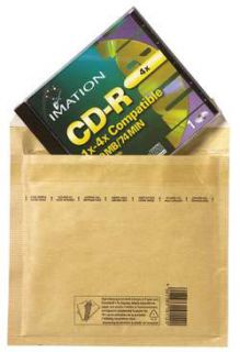 Luftpolstertasche f.CD`s braun - AROFOL Gr.CD