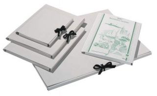 Zeichenmappe m. Band grau -  Pappe 50.70cm