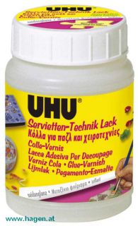 Serviettentechniklack glnzend - UHU  seidenglanz