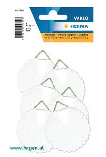 Bildaufh�nger �45mm wei� - HERMA 5749 6 Stk