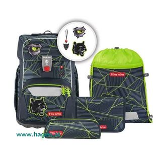 Schulrucksackset Dark Cat Chiko - GIANT 5-tlg.