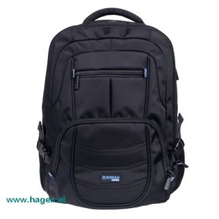 Laptoprucksack Amsterdam 17 schwarz