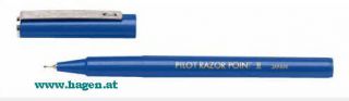 Fineliner RazorPoint blau - PILOT  EF