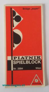 SPIELBLOCK  BRIDGE SUPER - PIATNIK 53060