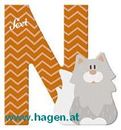 Tierbuchstaben Norwegische Waldkatze - TRUDI