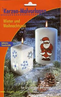 KERZEN MALVORLAGEN - WEIHNACHTSBASTELBUCH