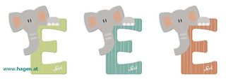 Tierbuchstaben Elephant - TRUDI
