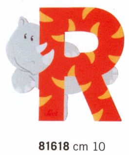 Tierbuchstaben Rhinozeros - TRUDI