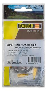 FALLER 180677 - 3 MICRO-KABELBIRNEN, WEI