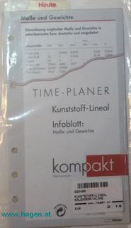 KUNSTSTOFF-LINEAL - KALENDEREINLAGE