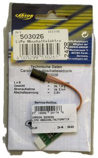 CARSON 503026 - LIPO ABSCHALTAUTOMATIK