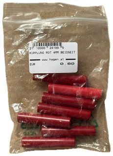 KUPPLUNG ROT 4MM BEIDSEIT - 