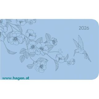 Taschenkalender Ladytimer quer hellblau