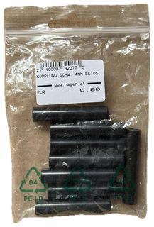 KUPPLUNG SCHW. 4MM BEIDS. - 