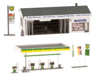 FALLER 130345 - TANKSTELLE MIT SERVICEGEB