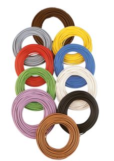 BRAWA 32402 - DECODERLITZE 0.05 QMM,ROT