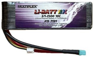 MULTIPLEX 157191 - LIPO AKKU BX 11,1V/2500MA