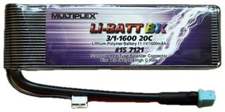 MULTIPLEX 157121 - LIPO AKKU BX 11,1V/1600MA