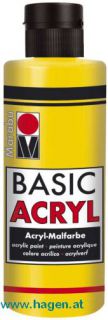 Basic-Acryl gelb - Marabu 80ml
