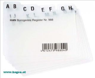 LEITREGISTER A8QUER A-Z T - HAN 988