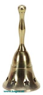 WEIHN.GLOCKE MESSING GOLD - 13381  13CM