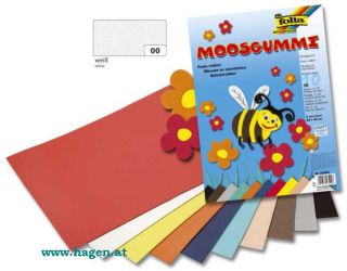 MOOSGUMMI  WEISS - FOLIA 231000  20X29CM