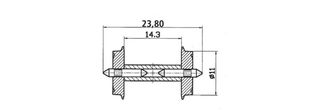 ROCO 40193 - RADSATZ 11MM GET.ACHSE