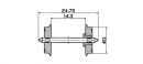 ROCO 40198 - RADSATZ EINS.ISOL. 11MM