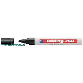 Lackmarker schwarz - EDDING 750  2-4MM